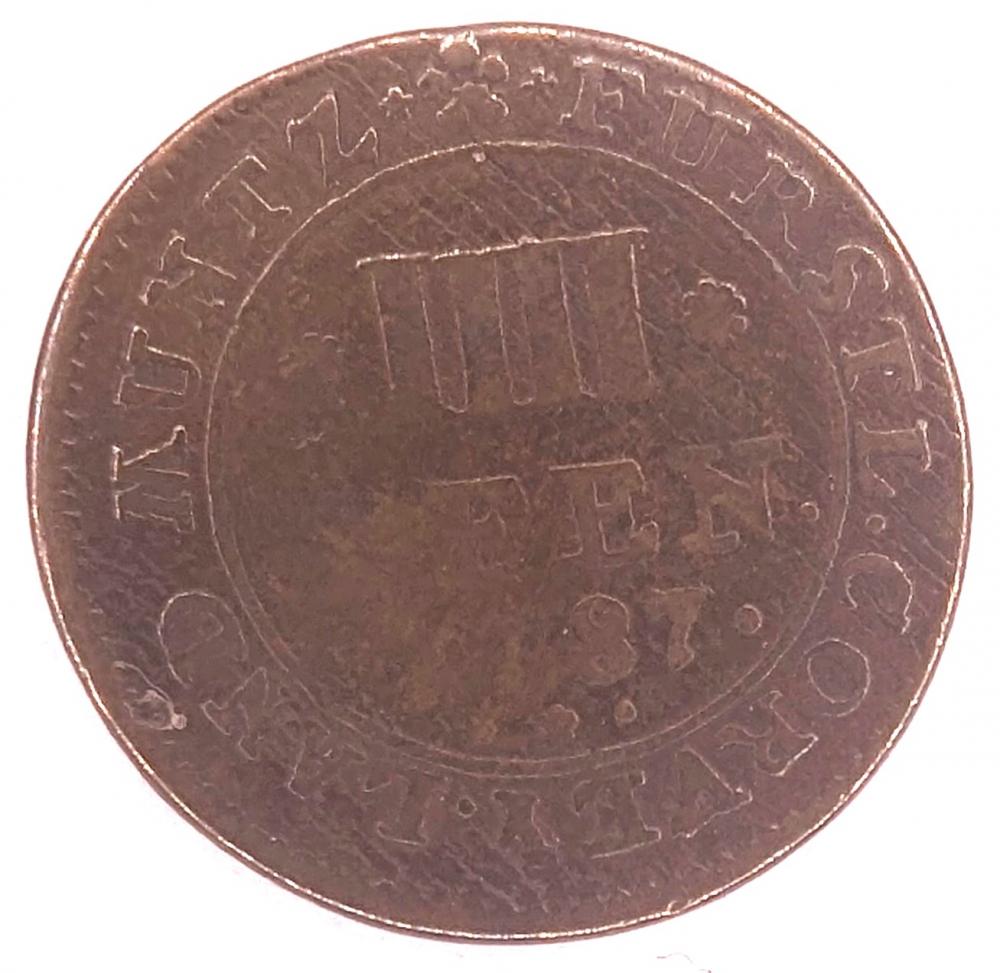 4 Pfennige of Theodore of Brabeck - Historic Abbey of Corvey Coin | CoinAntiquariat