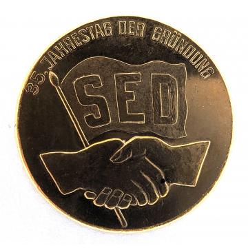 35th Anniversary of the SED Medal 1981 - Zwickau | Coinantiquariat